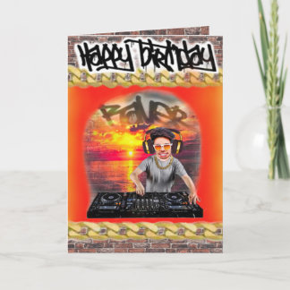 誕生日カードDJ カード