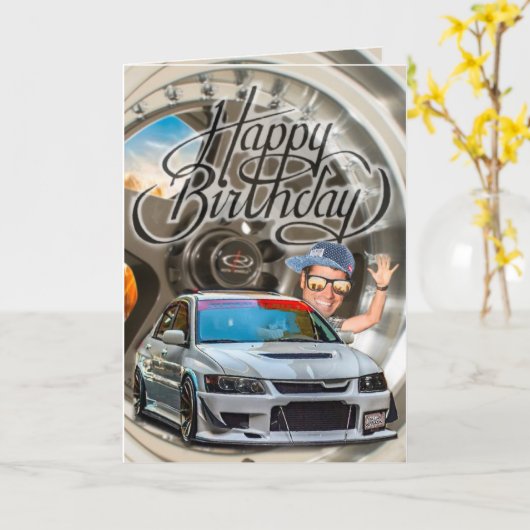 誕生日カードevo カード (黄色い花)