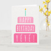 誕生日カードforイェイ カード (黄色い花)