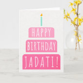 誕生日カードfor Jadati カード (黄色い花)