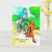 誕生日カードfor Maratoner - Airedale Terrier カード (黄色い花)