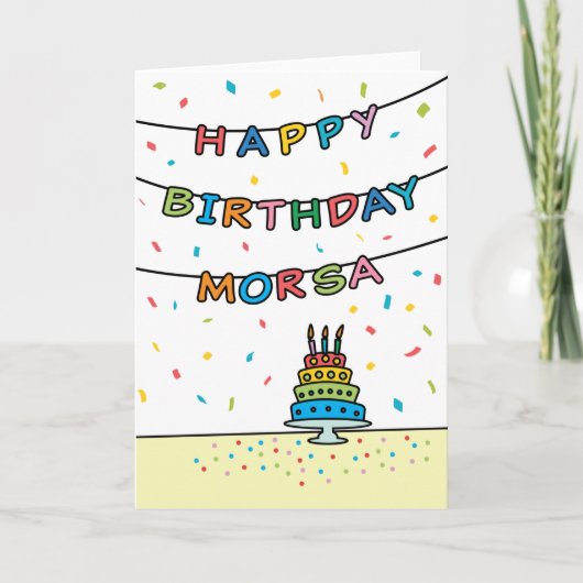 誕生日カードfor Morsa カード (正面)