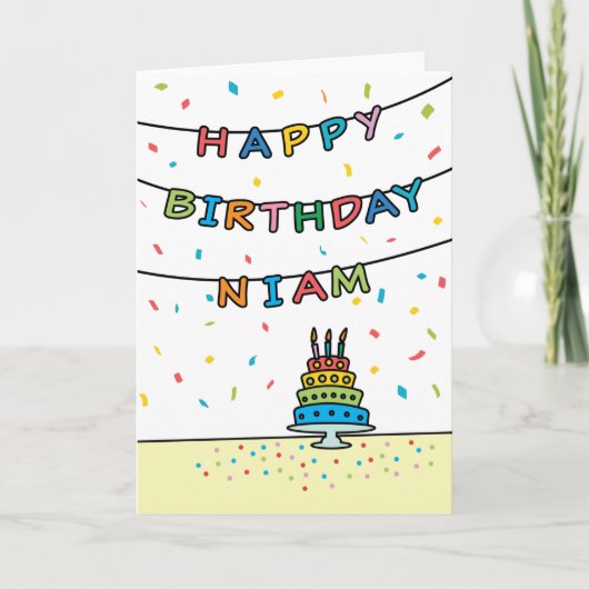 誕生日カードfor Niam カード (正面)