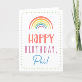 誕生日カードfor Pai カード