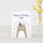 誕生日カードfor Pai カード (黄色い花)