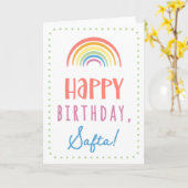 誕生日カードfor Safta カード (黄色い花)