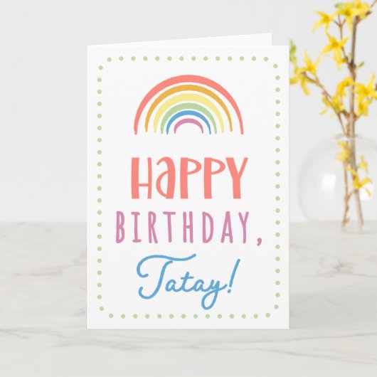 誕生日カードfor Tatay カード (黄色い花)