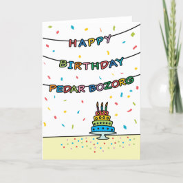 誕生日カードPedar Bozorg カード