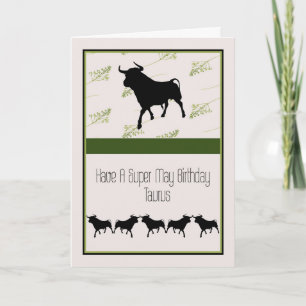 誕生日カードTaurus 4月20日~5月20日 カード