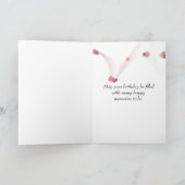 誕生日カーネーションと三輪車 カード (内部)