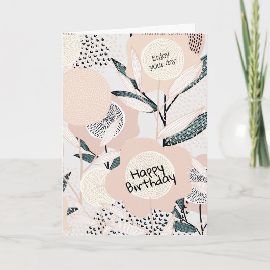 誕生日カーパーソナライズされたド シーズンカード (正面)