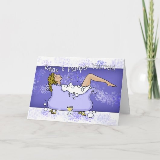 誕生日カーリラックスド – お客様自身 カード (正面)