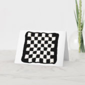 誕生日カー市松模様にド(Pun and Crochetスタイル) カード (正面)