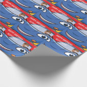誕生日カー車のカおもしろいートゥーンクリエイティブFab ラッピングペーパー (角)