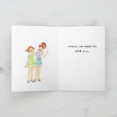 誕生日ガルカード カード (内部)