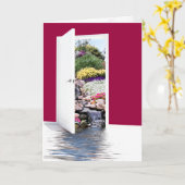 誕生日ガーデンドア（滝カード付） カード (黄色い花)