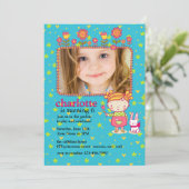 誕生日ガーデンフォト招待状 招待状 (スタンド正面)