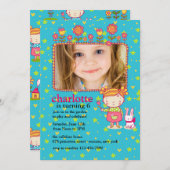 誕生日ガーデンフォト招待状 招待状 (正面/裏面)