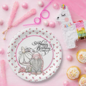 誕生日ガーデン格言 ペーパープレート (パーティー)