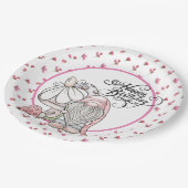 誕生日ガーデン格言 ペーパープレート (アングル)