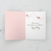 誕生日ガーリーマウスのスイング カード (内部)