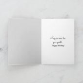 誕生日ガールと赤い口紅 カード (内部)