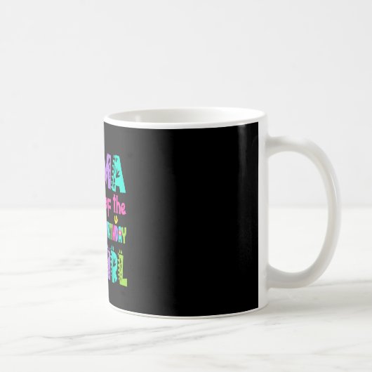 誕生日ガールのママ ティラノサウルス コーヒーマグカップ (右)