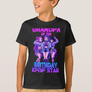 誕生日ガールの祖父 K-pop スター 韓国のポップ Tシャツ