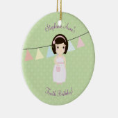 誕生日ガールアットギフトテーブル セラミックオーナメント (右)