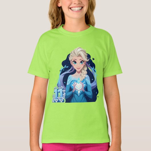 誕生日ガールアット11 Tシャツ (正面)