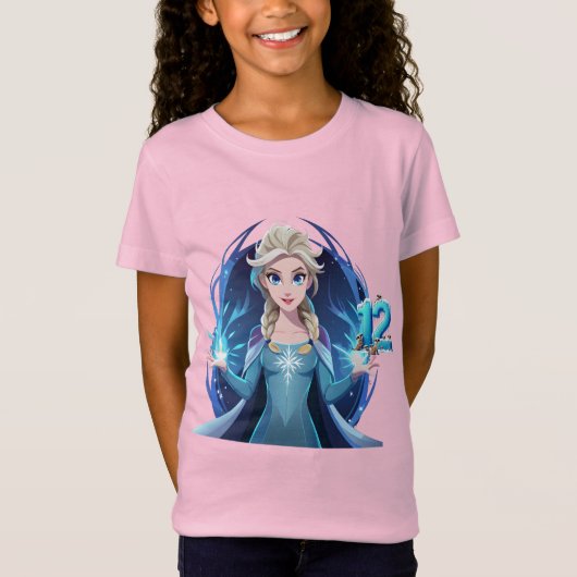 誕生日ガールアット12 Tシャツ (正面)
