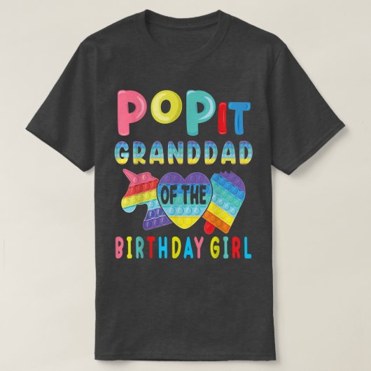 誕生日ガールイッポップ・アートのユニコーン誕生 Tシャツ (デザイン正面)