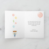 誕生日ガールインオーバールズレッドヘッド カード (内部)