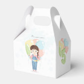 誕生日ガールインオーバーールズブルネット フェイバーボックス (正面サイド)