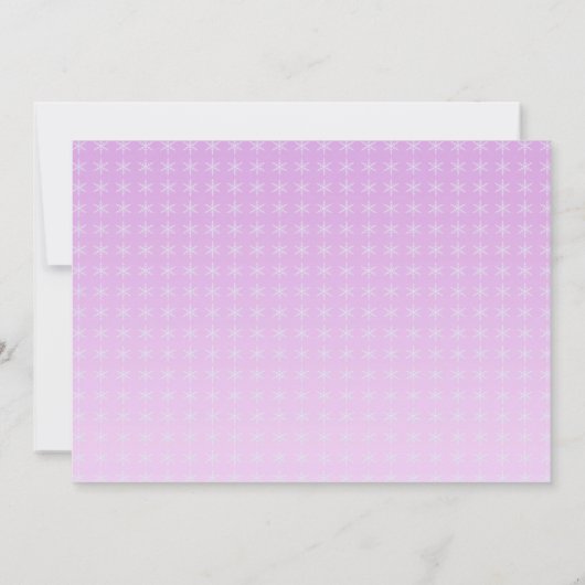 誕生日ガールウィンターオネダーランド招待 招待状 (裏面)