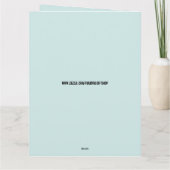 誕生日ガールウォリアーファンタジー誕生日カード カード (裏面)