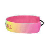 誕生日ガールウォーターカラーレインボーエラスティックヘッドバンド アスレチックヘッドバンド (右)