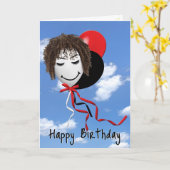 誕生日ガールオンパーティー カード (黄色い花)