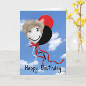 誕生日ガールオンパーティー カード (黄色い花)