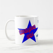 誕生日ガールカワイイパーソナライズされた コーヒーマグカップ (左)