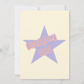 誕生日ガールカワイイパーティー 招待状 (裏面)