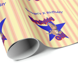 誕生日ガールカワイドラゴン ラッピングペーパー