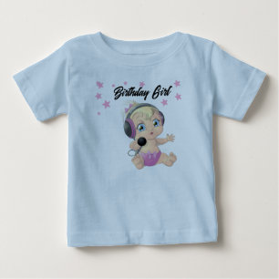 誕生日ガールキッズTシャツ – かわいいベビーデザイン ベビーTシャツ