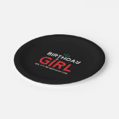 誕生日ガールクリスマスクリスマスBデイ ペーパープレート (アングル)