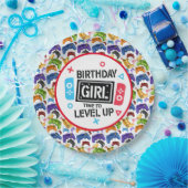 誕生日ガールゲーマー紙プレート ペーパープレート (パーティー)