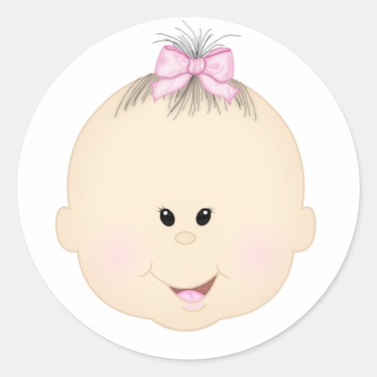 誕生日ガールシール ラウンドシール (正面)