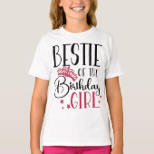 誕生日ガールスクワッドの試合のカスタム調査 Tシャツ (正面)