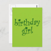 誕生日ガールズフォーセントパトリックの日誕生日ガールズ ポストカード (正面/裏面)