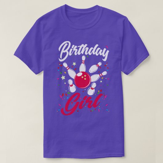 誕生日ガールズボーリング Tシャツ (デザイン正面)