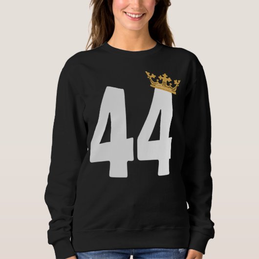 誕生日ガールズ44位パーティー44歳Bdayクラウン スウェットシャツ (正面)